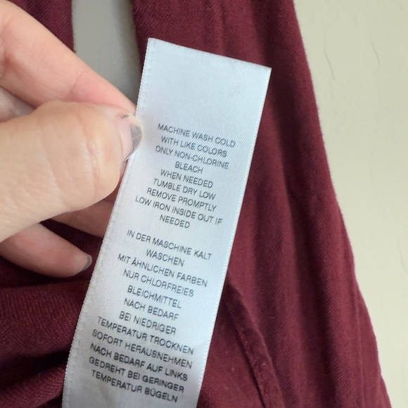 True Religion Button Down Burgundy Utility Shirt Cotton Long Sleeve Western Med - Picture 5 of 8